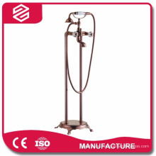 floor stand shower set drill free brass bath shower sets